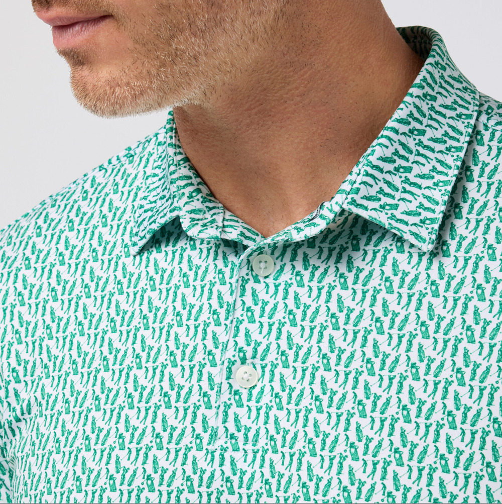 Versa SS Polo Trim Fit - Golf Green Swing Easy Outline